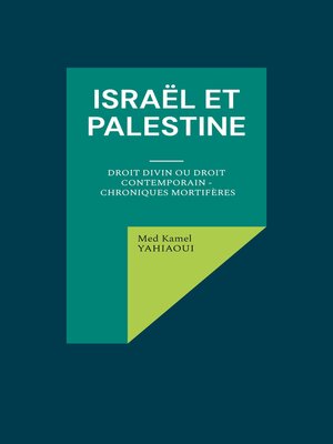 cover image of Israël et Palestine